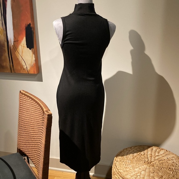 Banana republic black sleeveless mock turtleneck dress, size XS - Picture 5 of 7